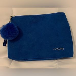 Lancôme of Paris Blue Velvet Makeup Pouch